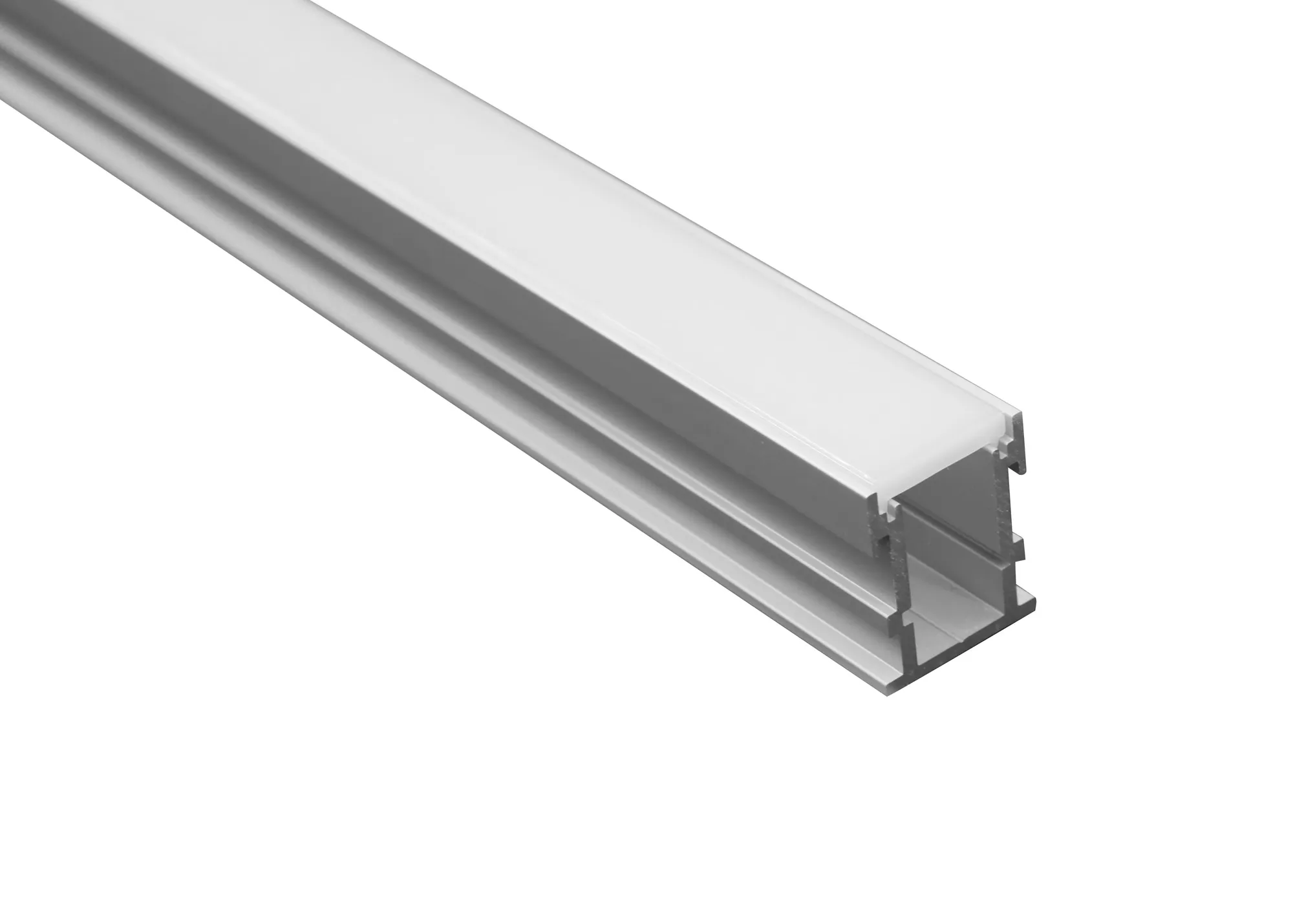 Tiras 2m, 21.3 x 26mm Floor Aluminium Profile With Diffuser And Accessories M8064  Mantra Fusion Tiras LED Profile